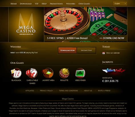 Mega casino aplicação