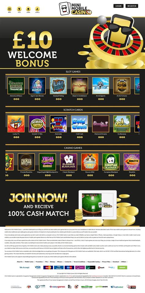 Mini mobile casino codigo promocional