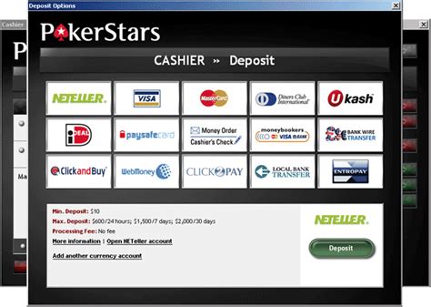 PokerStars player couldn t deposit with her