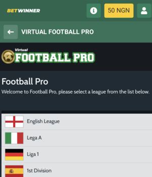 Virtual Football Pro Bwin